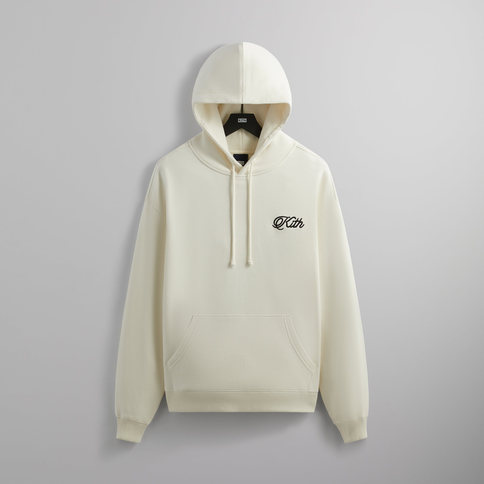 XS KITH classic logo hoodie white