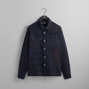 Kith Patchwork Jaydin Buttondown Shirt - Nocturnal