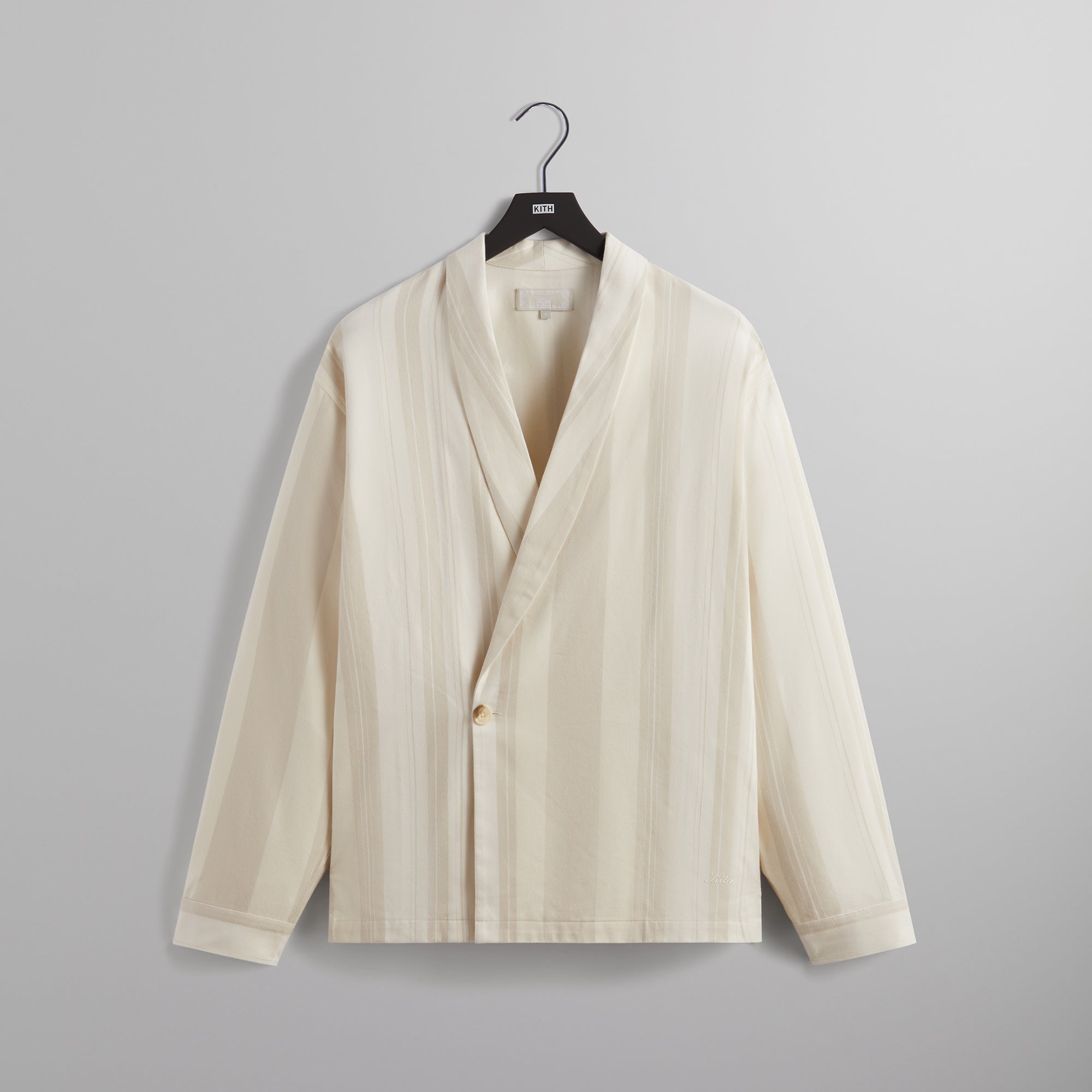 Kith Long Sleeve Thompson Crossover Shirt - Hallow – Kith Europe