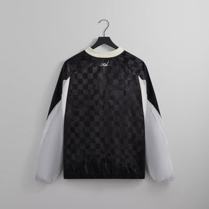 Kith Checkered Satin Dayton Combo Pullover - Black