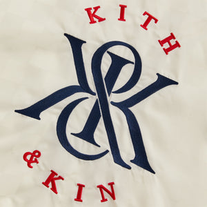 Kith Checkered Satin Dayton Combo Pullover - Sandrift