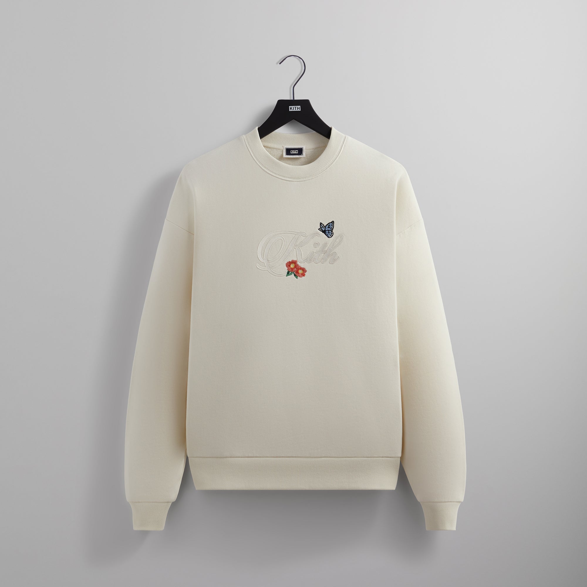 Kith Script Nelson Crewneck - Sandrift – Kith Europe