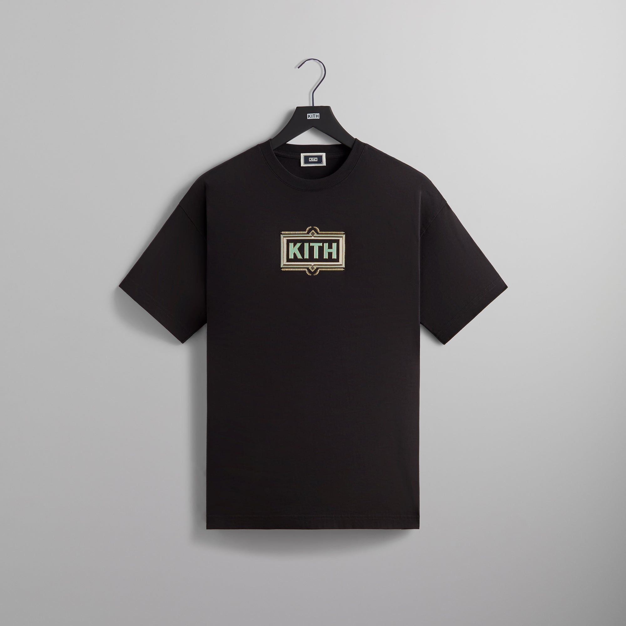 Kith Ornate Classic Logo Tee - Black – Kith Europe