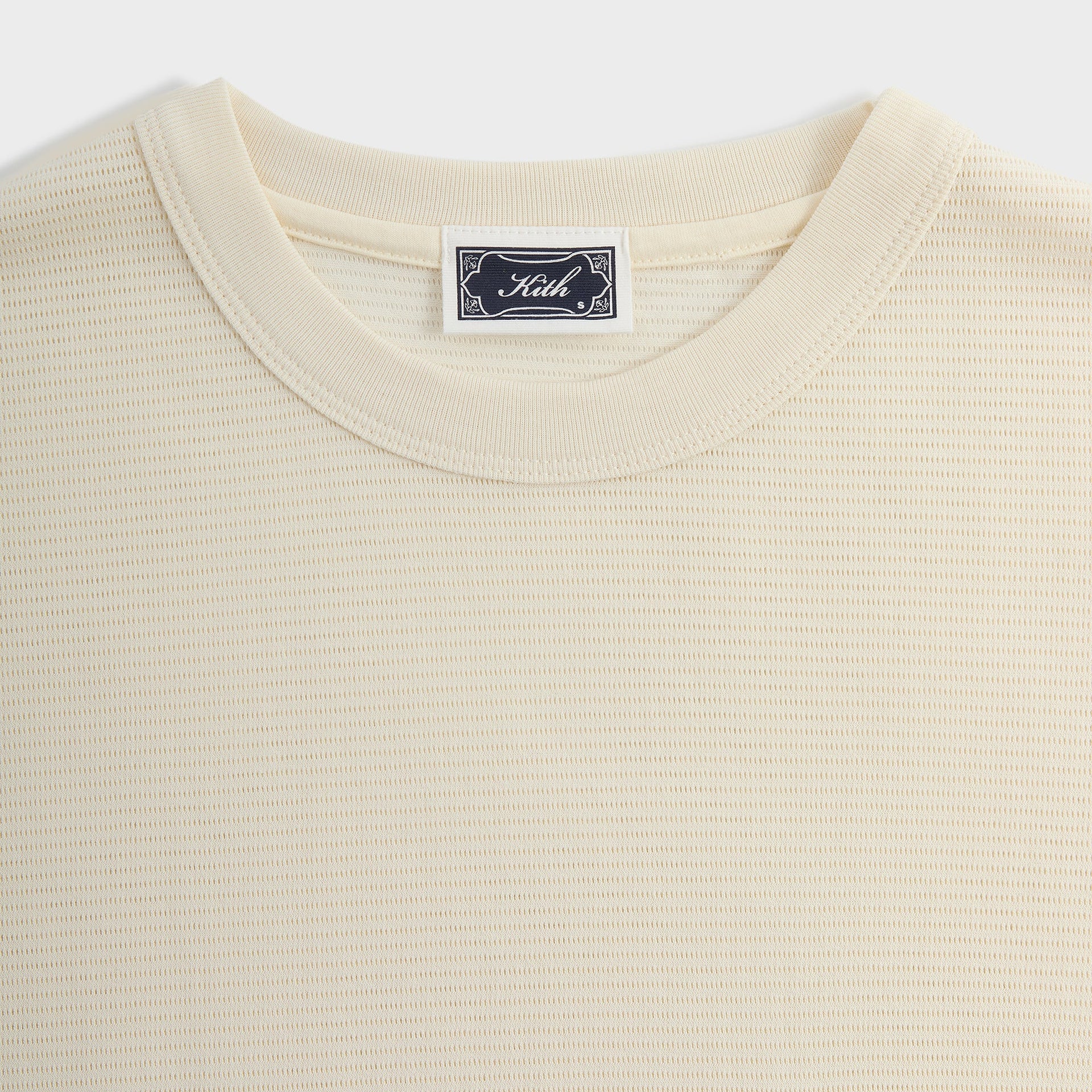 Kith Pointelle Mesh Leonard Pocket Tee - Sandrift