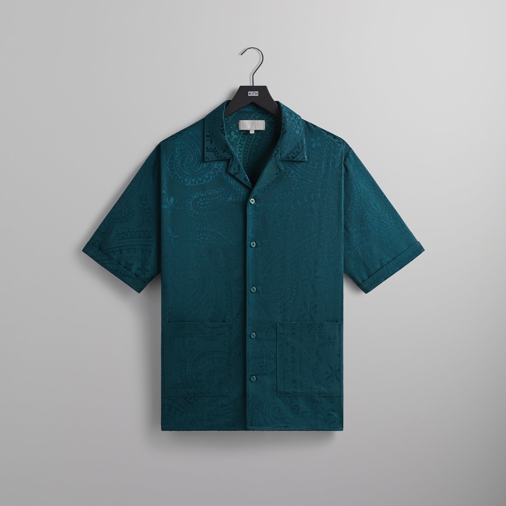 Kith Jacquard Faille Short Sleeve Reade Shirt - Chronicle – Kith ...