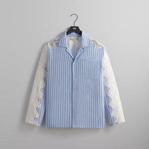 &Kin Lace Combo Adonis Camp Collar Shirt - Cast