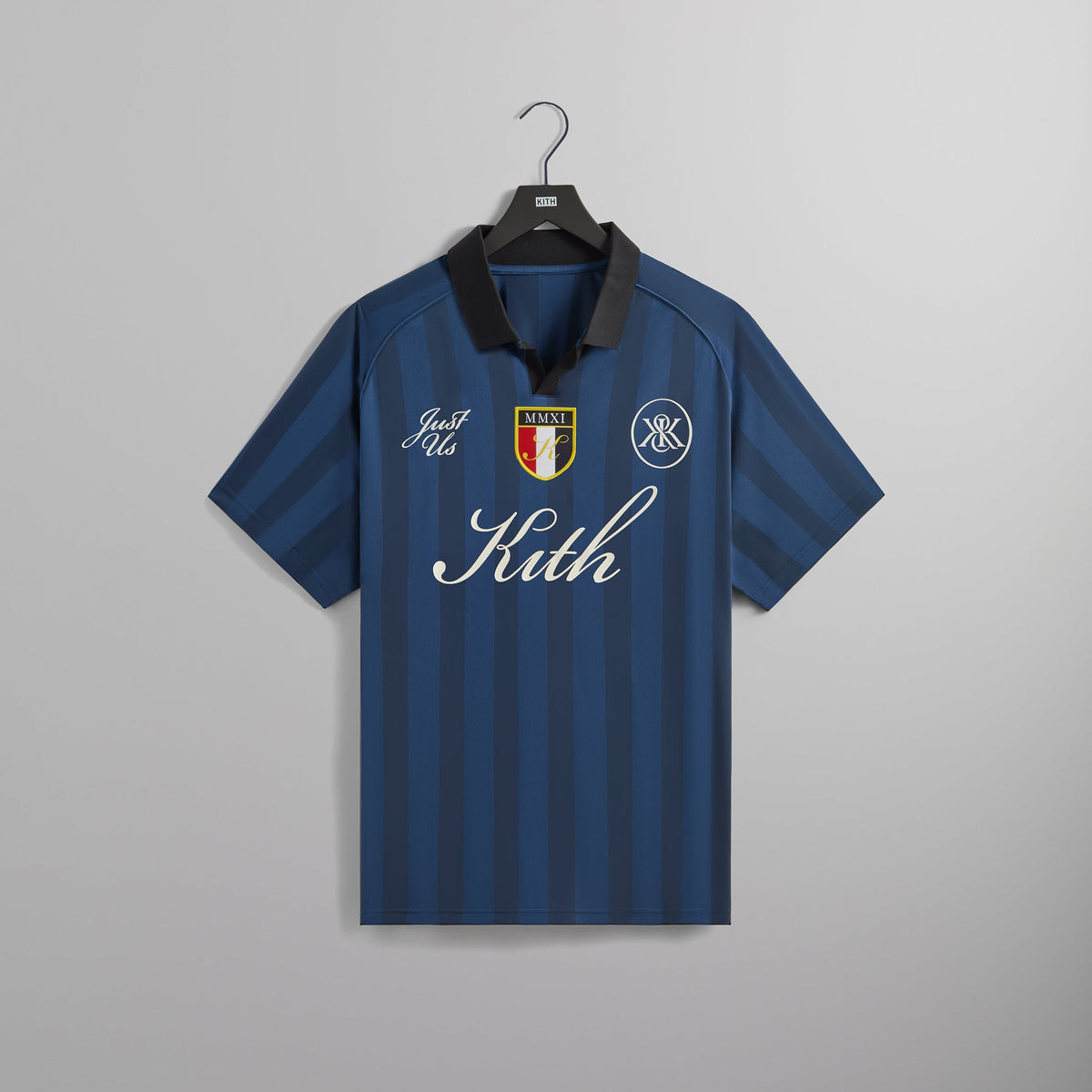 Kith Shadow Stripe Marcel Soccer Jersey - Gulf – Kith Europe