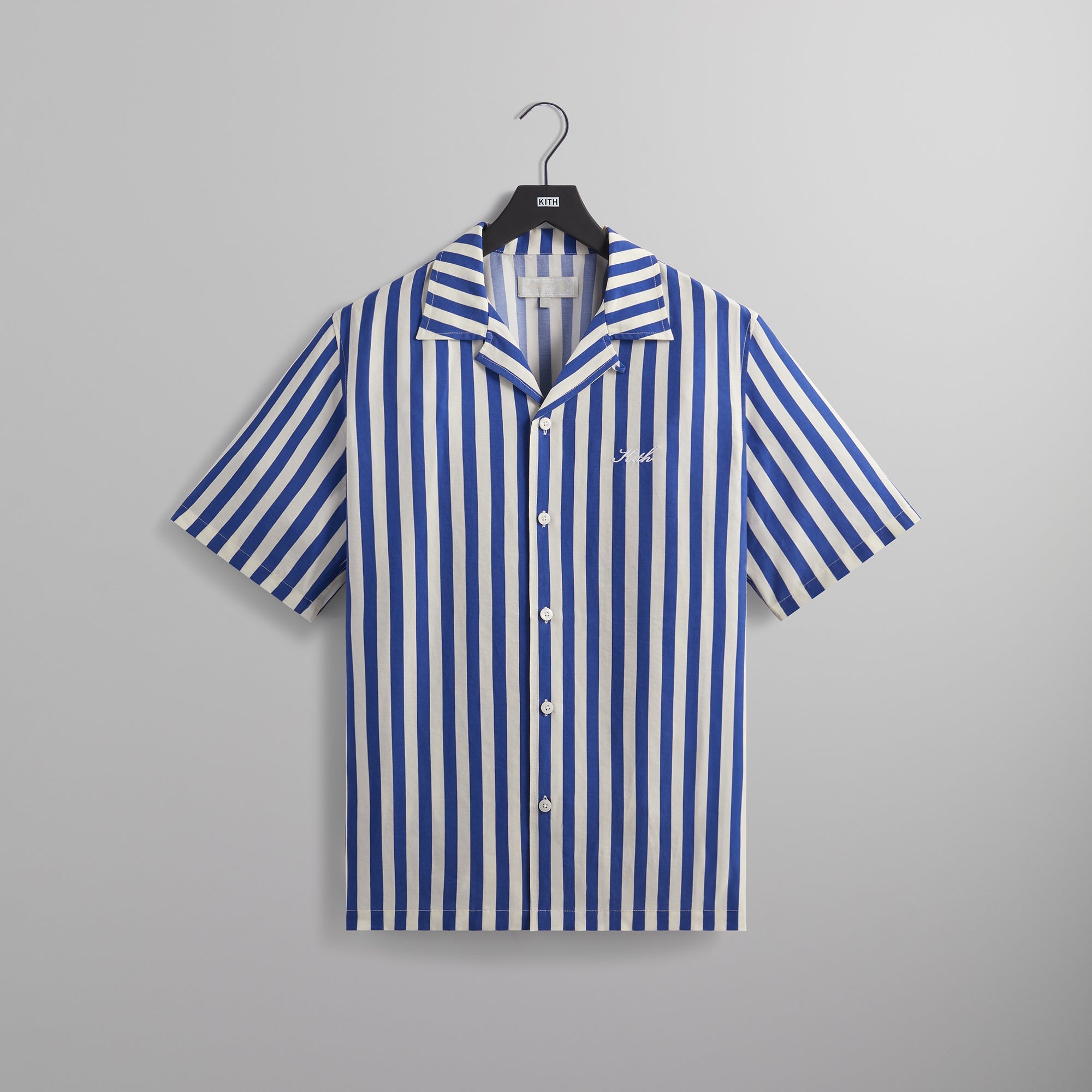 Kith Striped Thompson Camp Collar Shirt - Current – Kith Europe