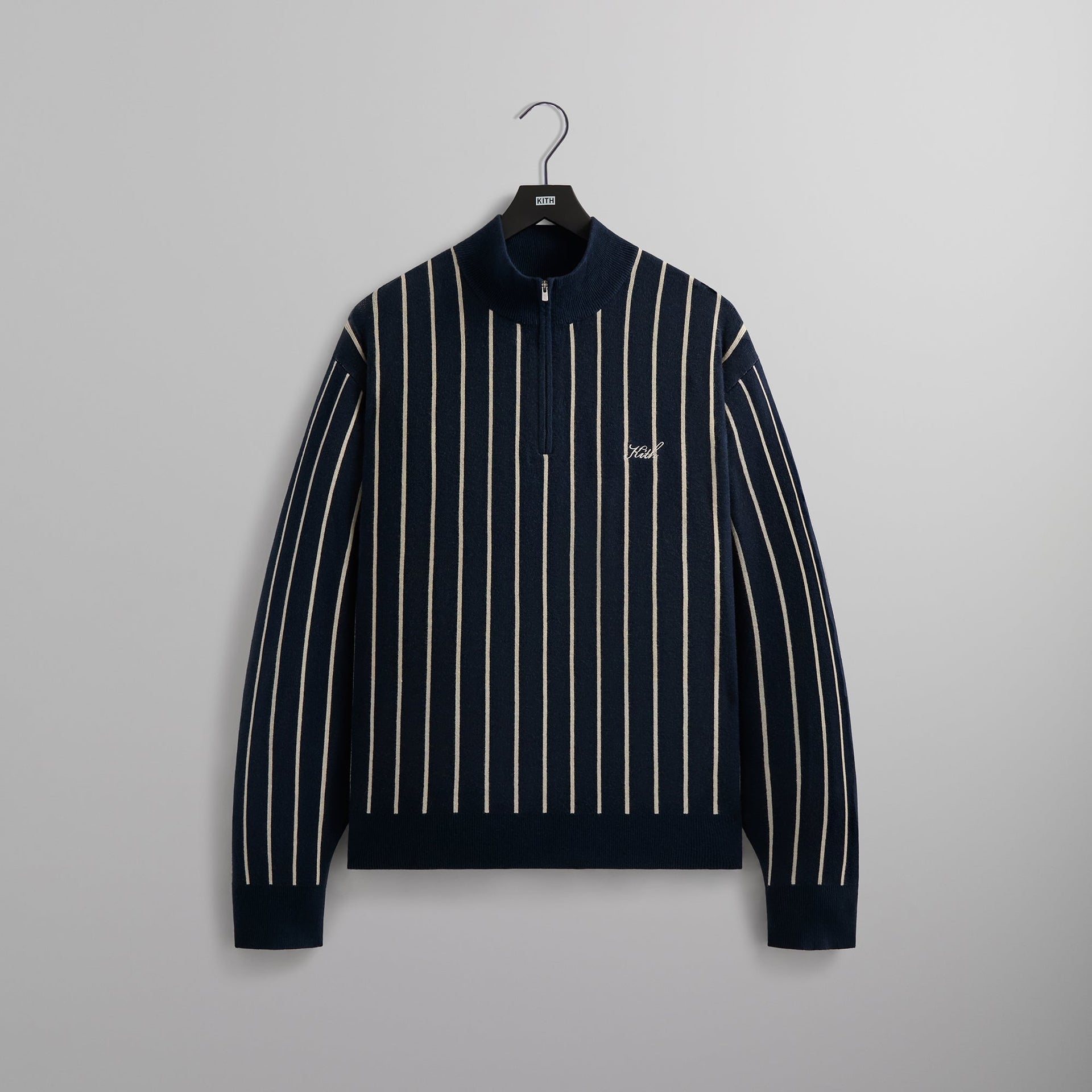 Kith Harmon Quarter Zip Mock Neck - Nocturnal