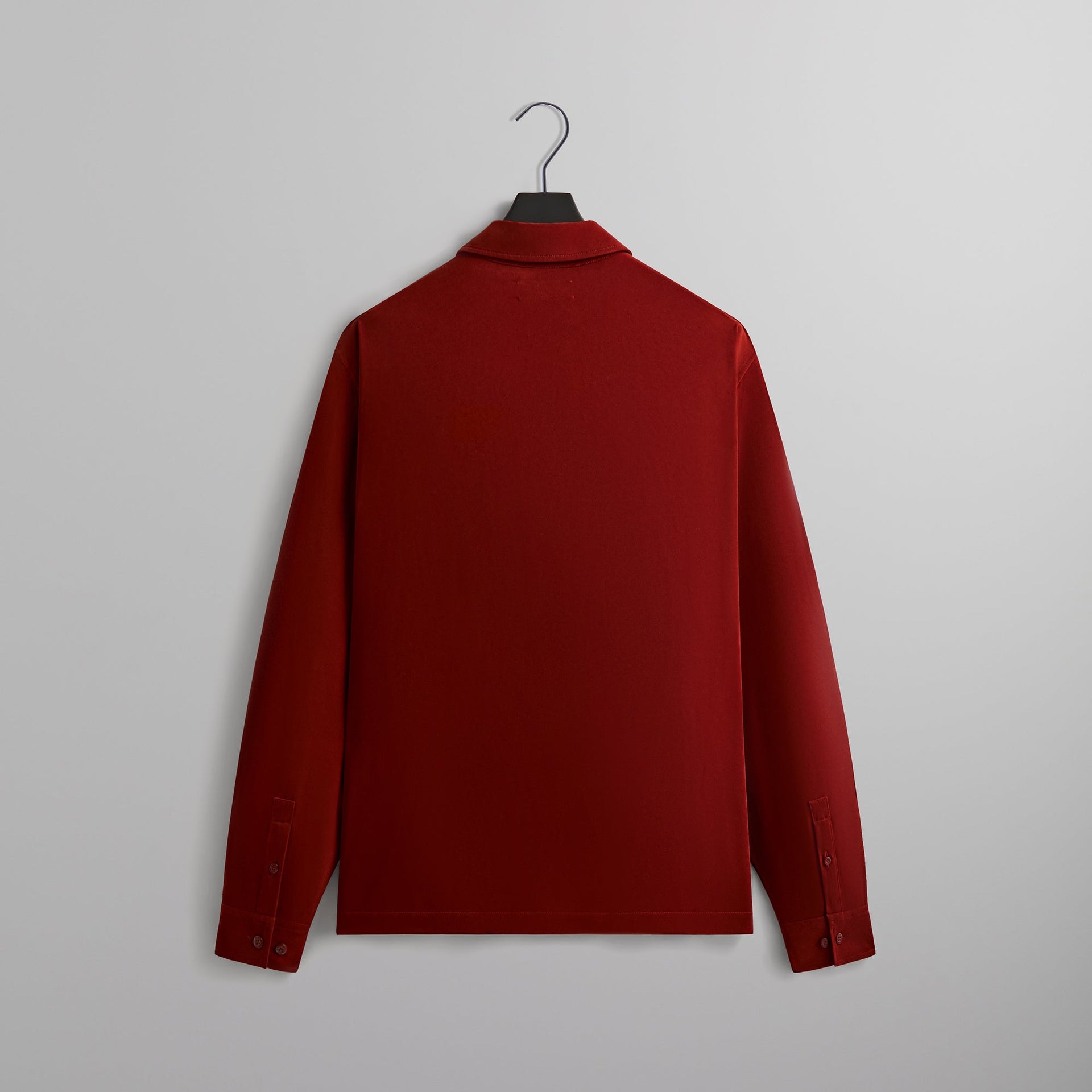 Kith Sueded Sateen Boxy Collared Overshirt - Almandine