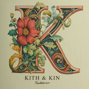 Kith Floral K Vintage Tee - Stoneware