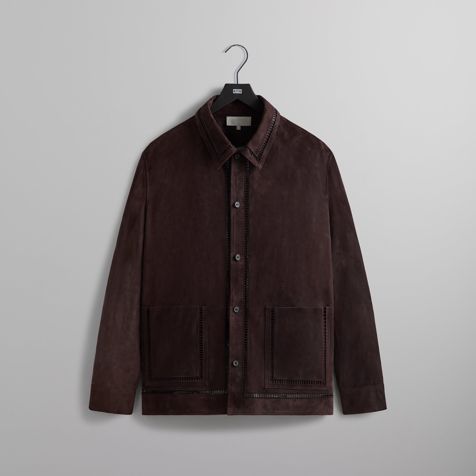 ジャケット・アウター Kith Ladder Stitch Suede Overshirt Kith Ladder Stitch Suede Overshirt