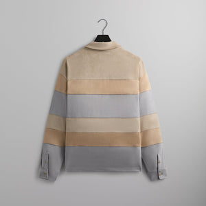 Kith Stripe Microsuede Tanner Pullover - Sandrift