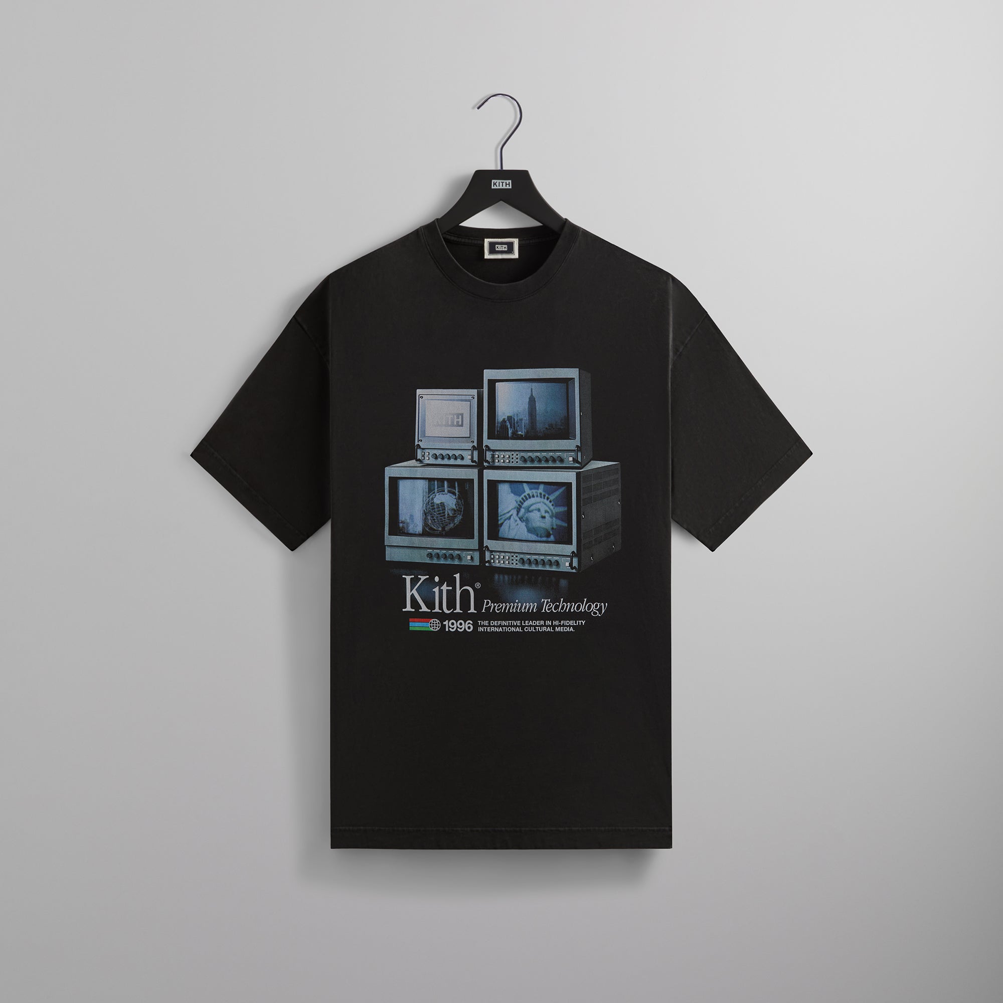 Kith black tee hotsell