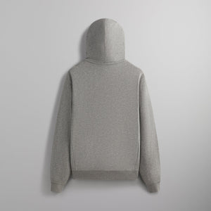 Kith Double Face Williams V Full Zip Hoodie - Mid Heather Grey PH