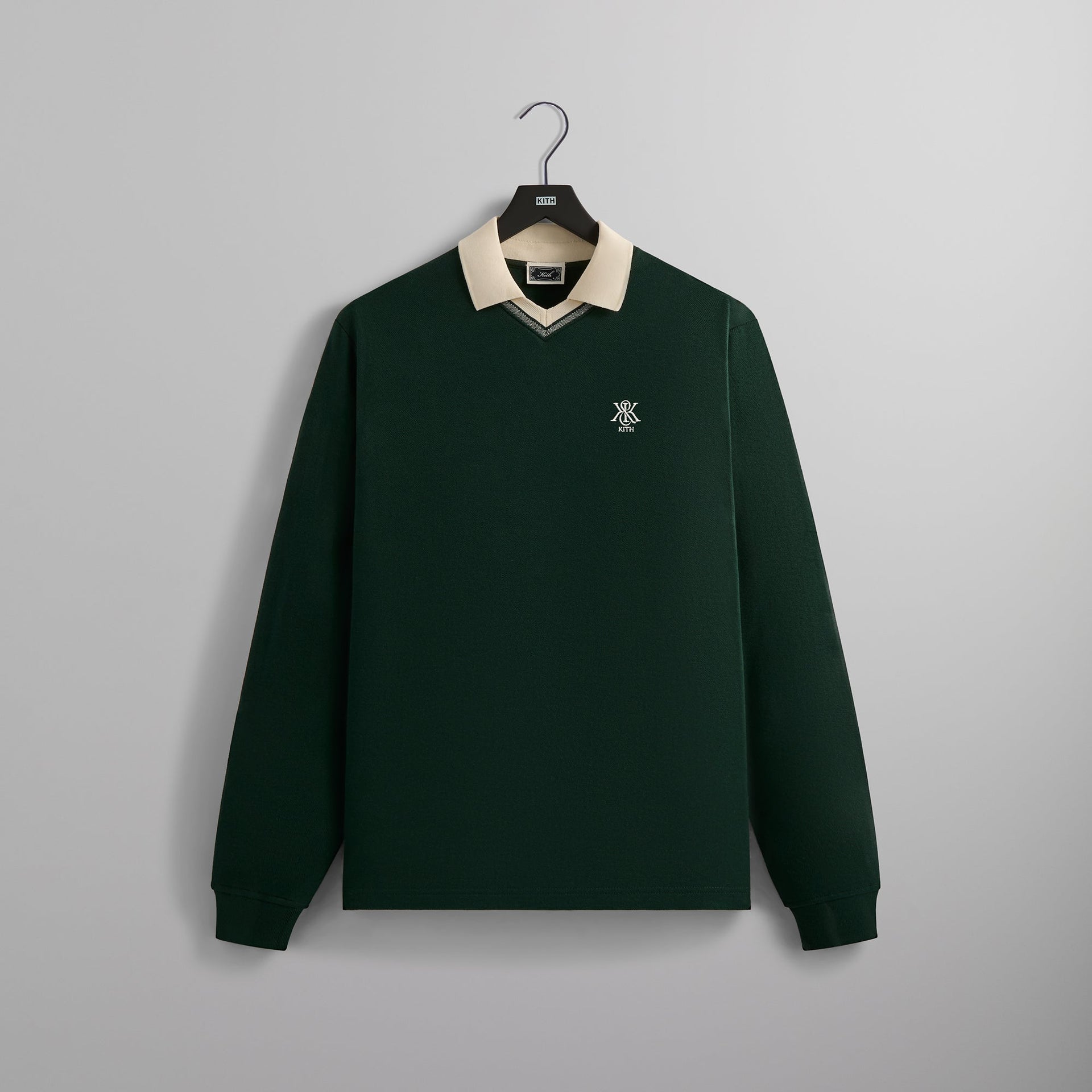 Kith Pique Long Sleeve Tap In Polo - Stadium PH