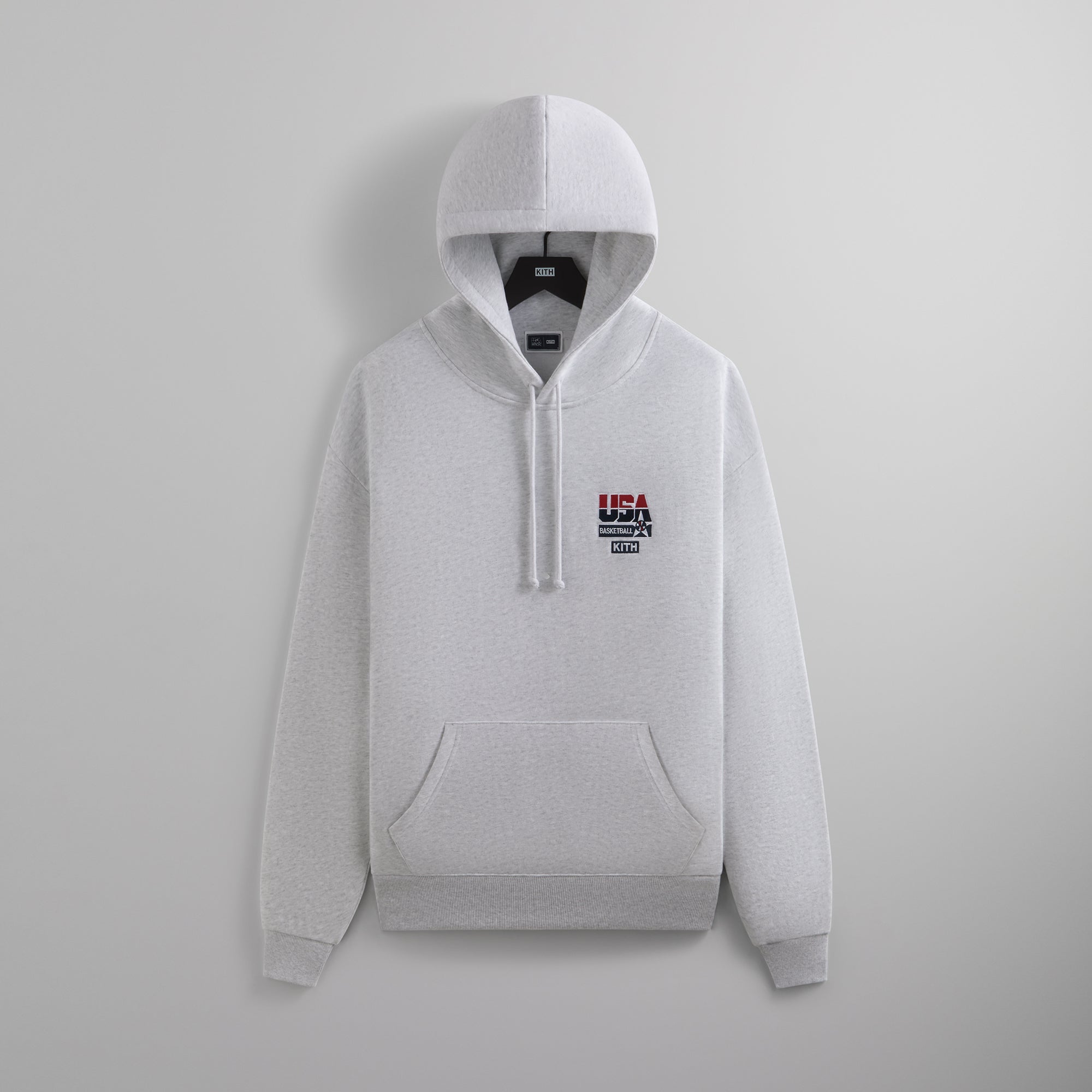 Kith for USA Basketball Vintage Nelson Hoodie Light Heather Grey Kith Europe