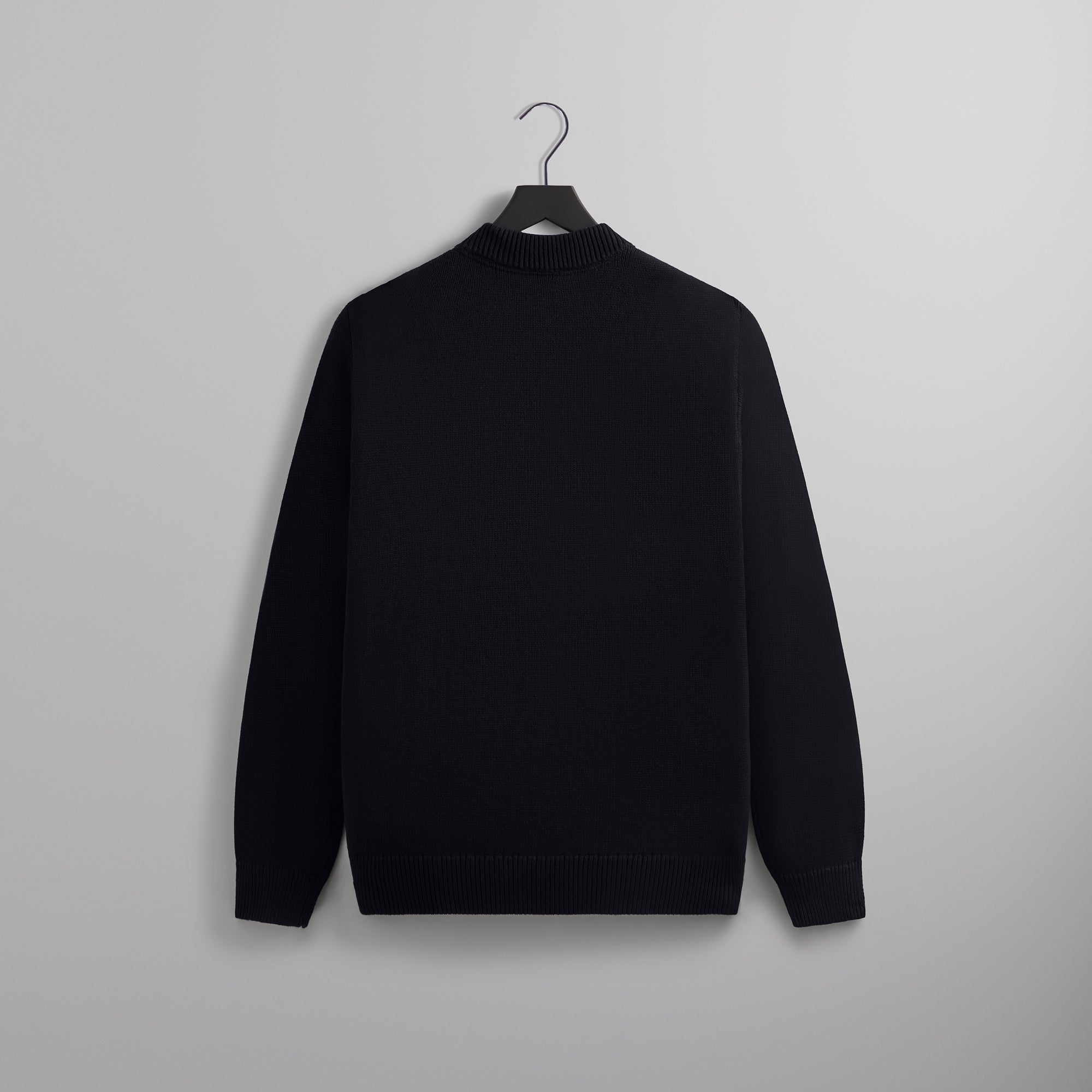 KITH Mens Long Sleeve Box Logo Mock Crewneck Sweatshirt