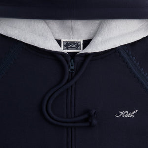 Kith Vale Raglan Full Zip Hoodie - Admiral