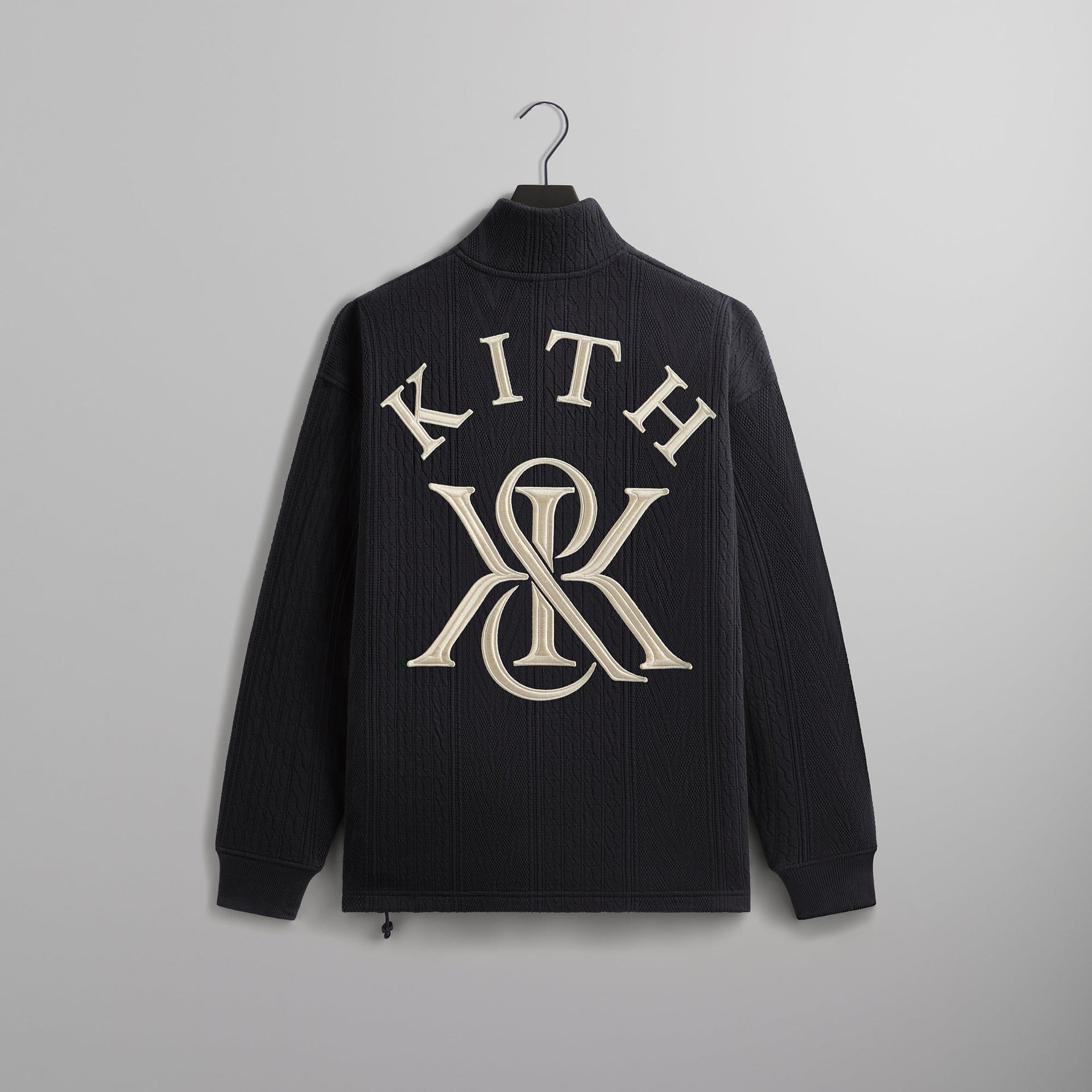 Kith Cable Fleece Quarter Zip - Admiral