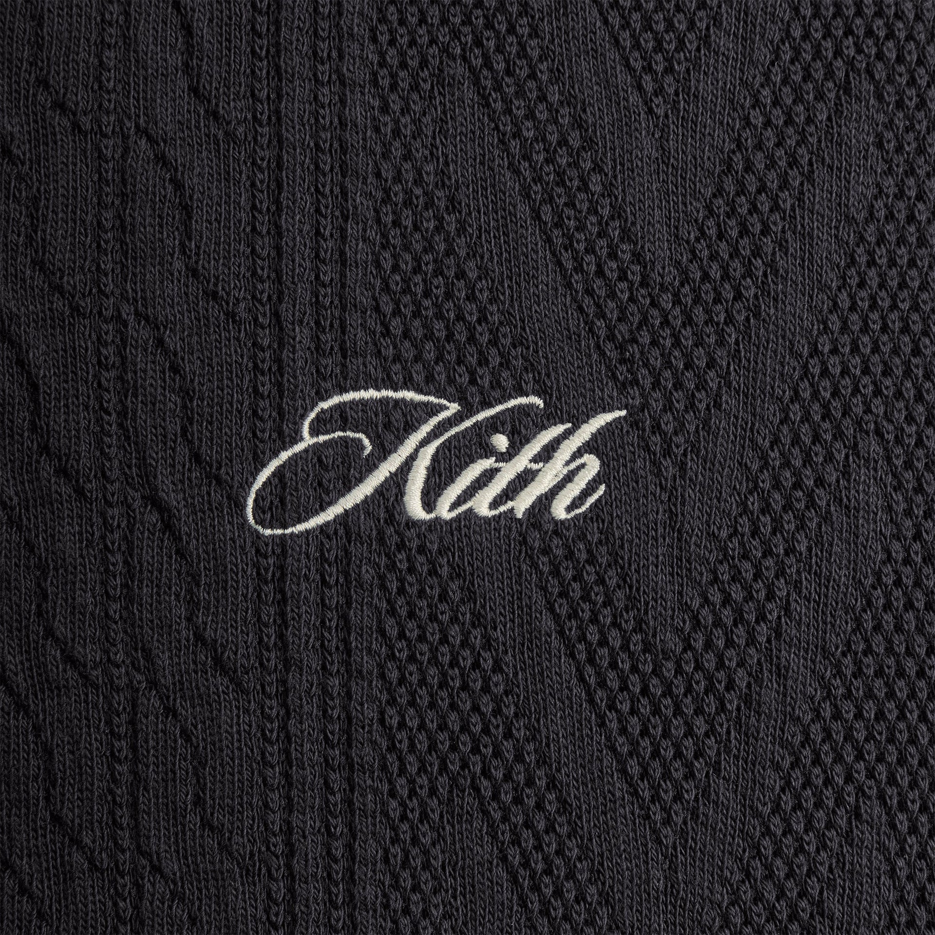 Kith Cable Fleece Quarter Zip - Admiral