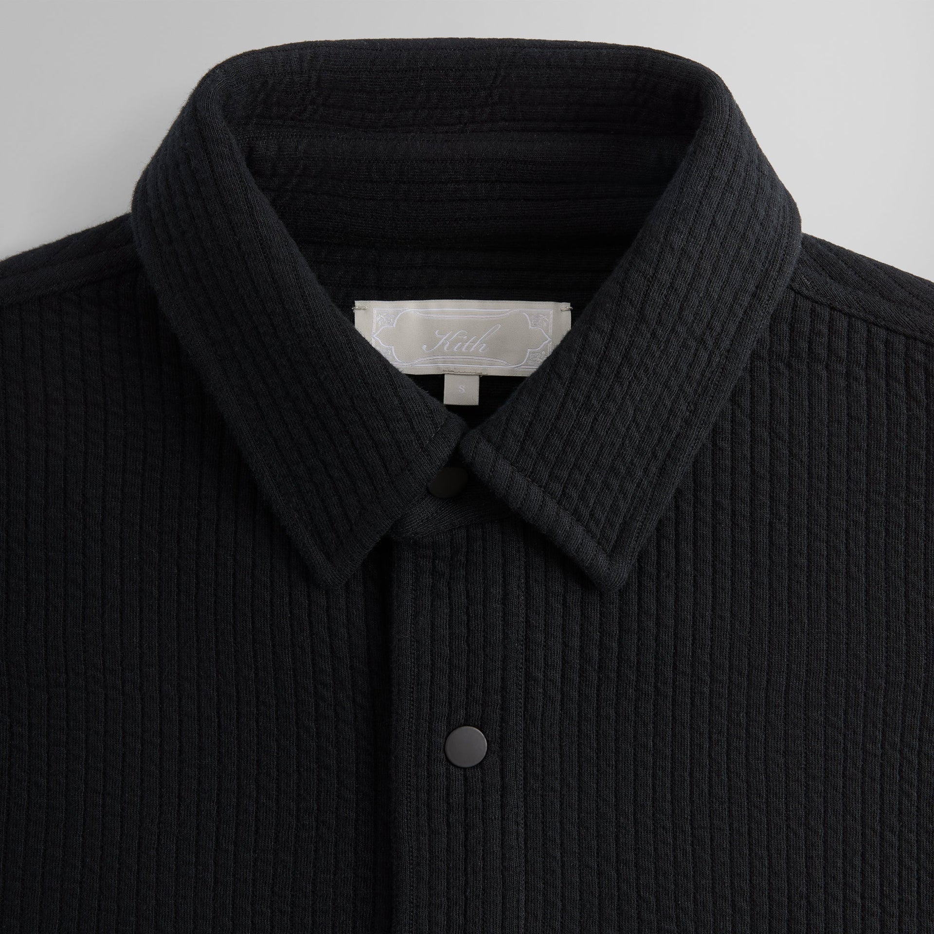 Kith Striped Interlock Ginza Shirt - Black