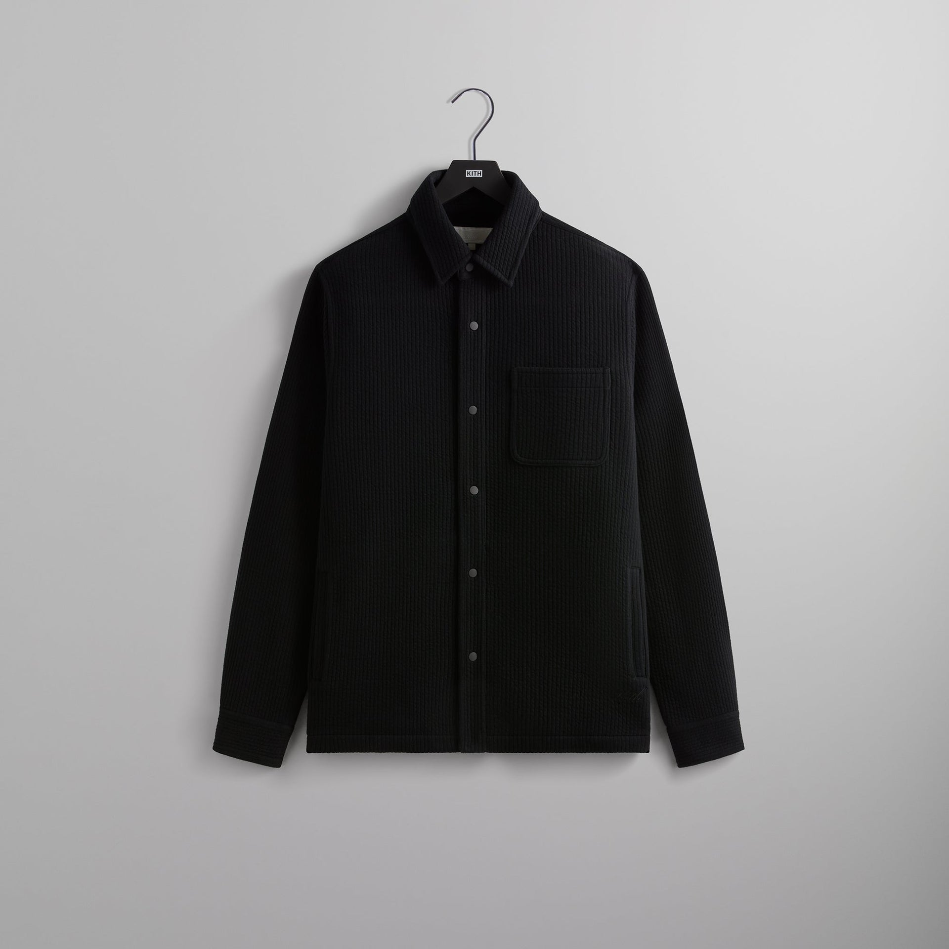 Kith Striped Interlock Ginza Shirt - Black