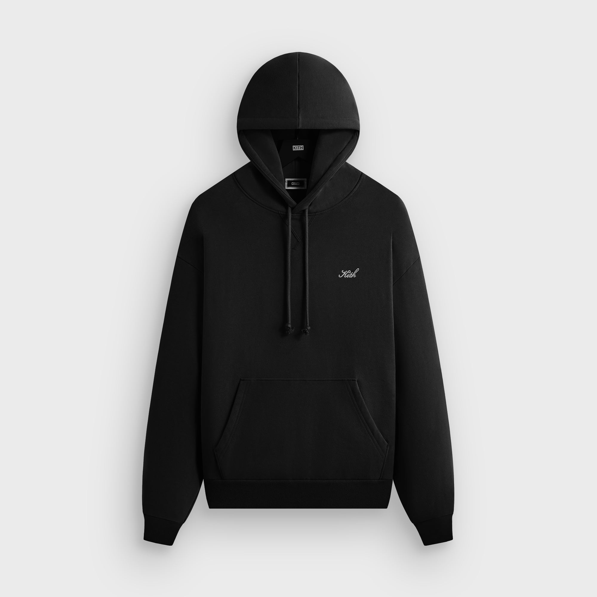 Kith Sueded French Terry Nelson Hoodie - Black – Kith Europe