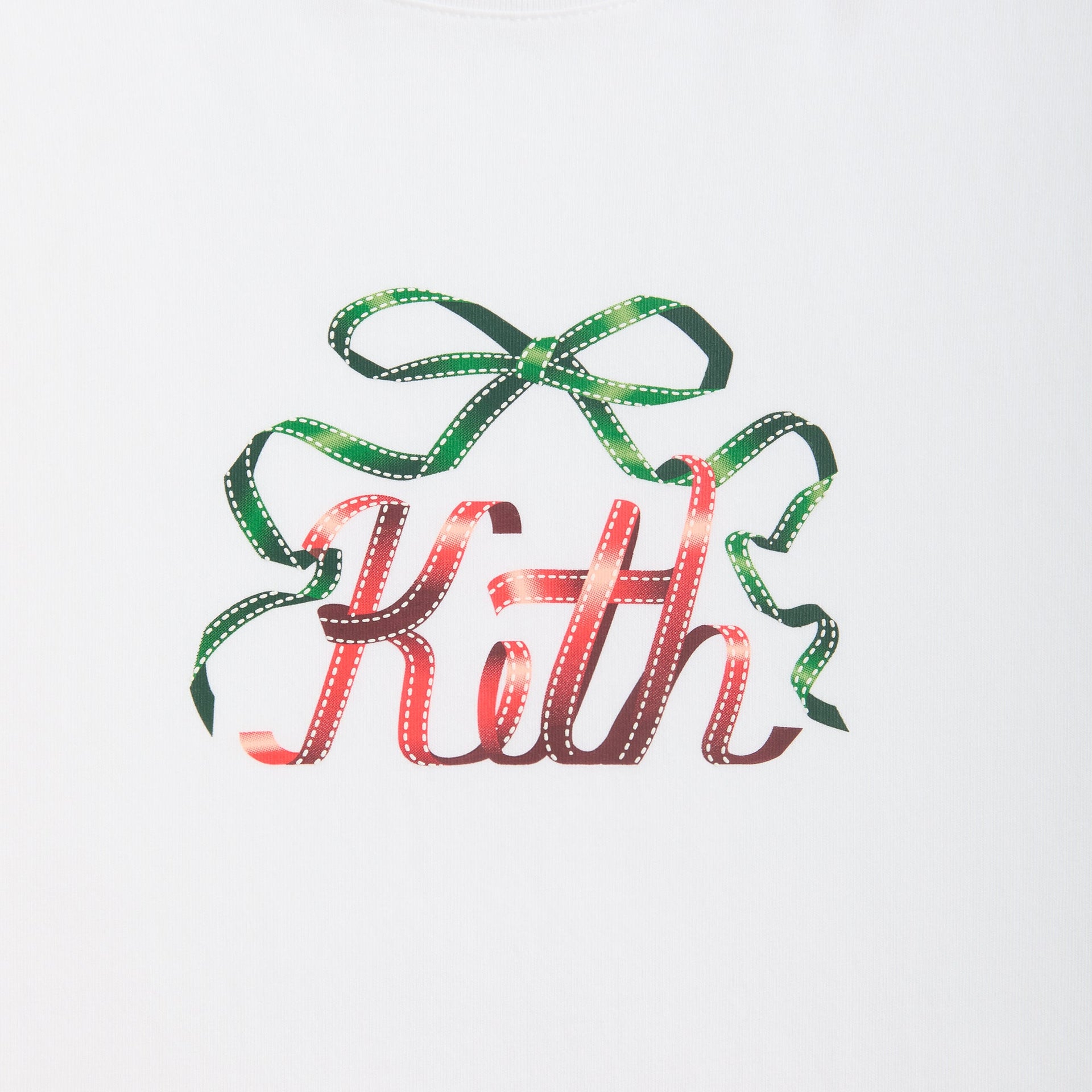 Kithmas Ribbon Long Sleeve Tee - White