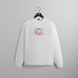 Kithmas Ribbon Long Sleeve Tee - White