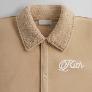 Kith Faux Shearling Long Sleeve Boxy Collared Overshirt - Stolid PH