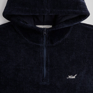 Kith Bonded Waffle Coleman Quarter Zip Hoodie - Nocturnal