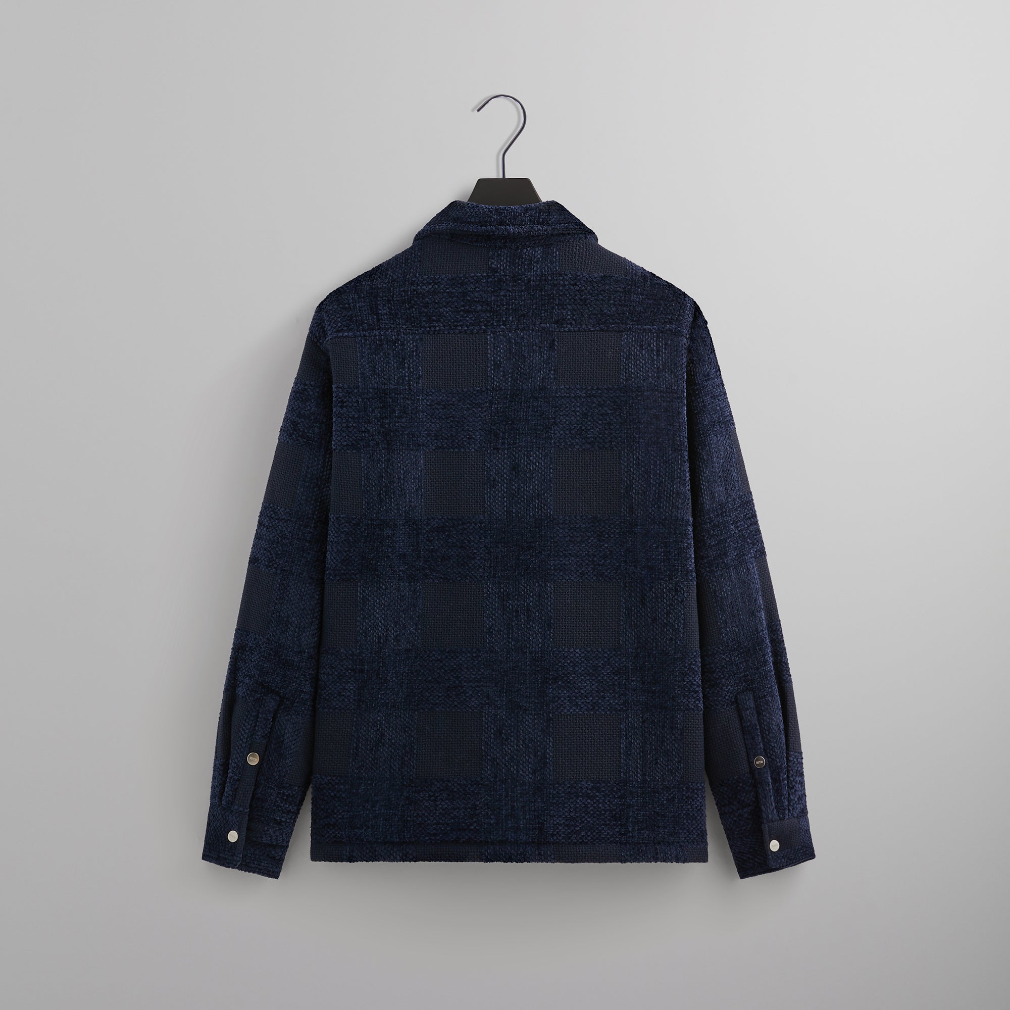 Kith Chenille Plaid Brixton Puffed Shirt Jacket - Nocturnal Kith Chenille Plaid Brixton Puffed Shirt Jacket - Nocturnal