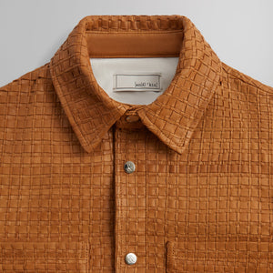 &Kin Woven Leather Apollo II Shirt - Tool