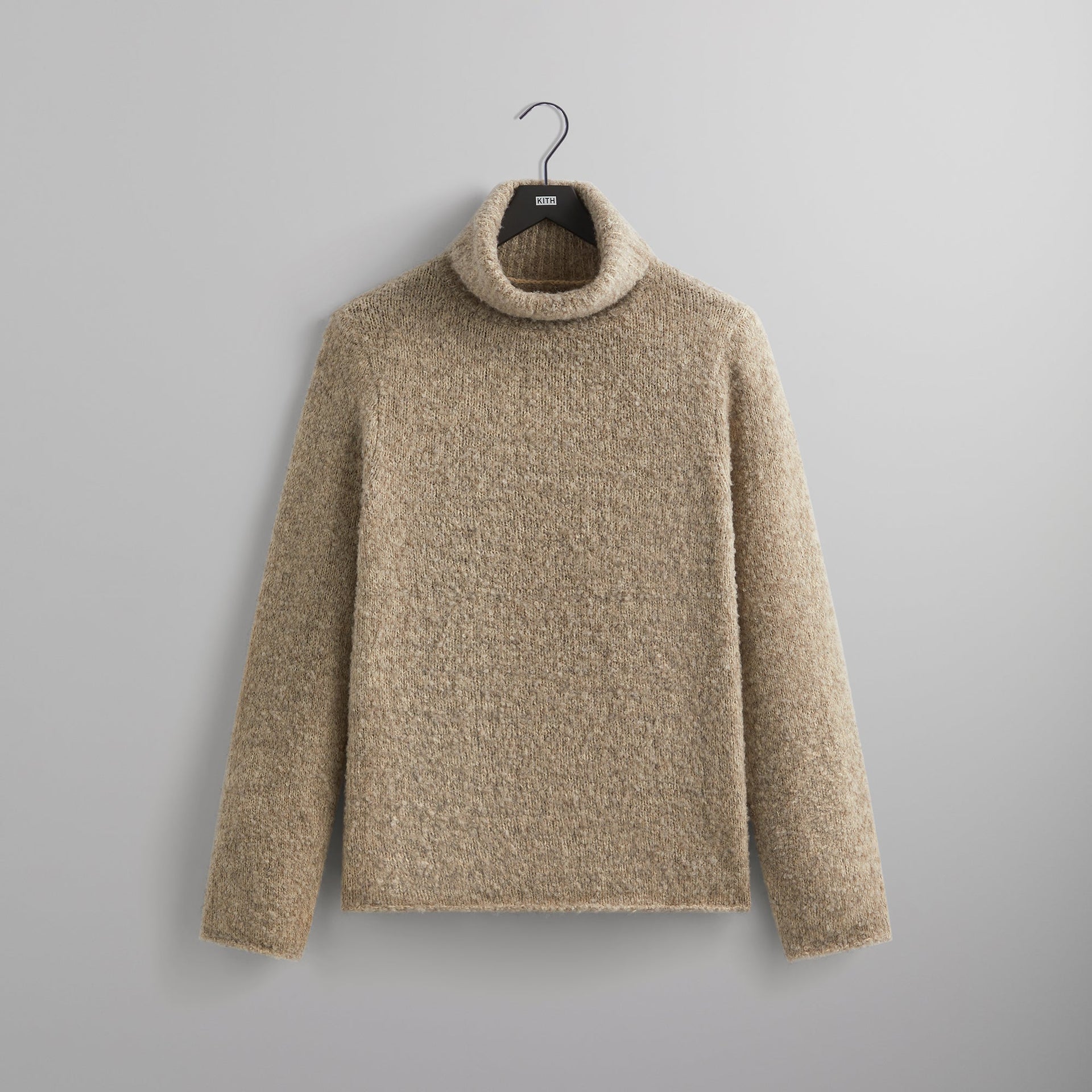 &Kin Speckled Boucle Walker Turtleneck - Wren