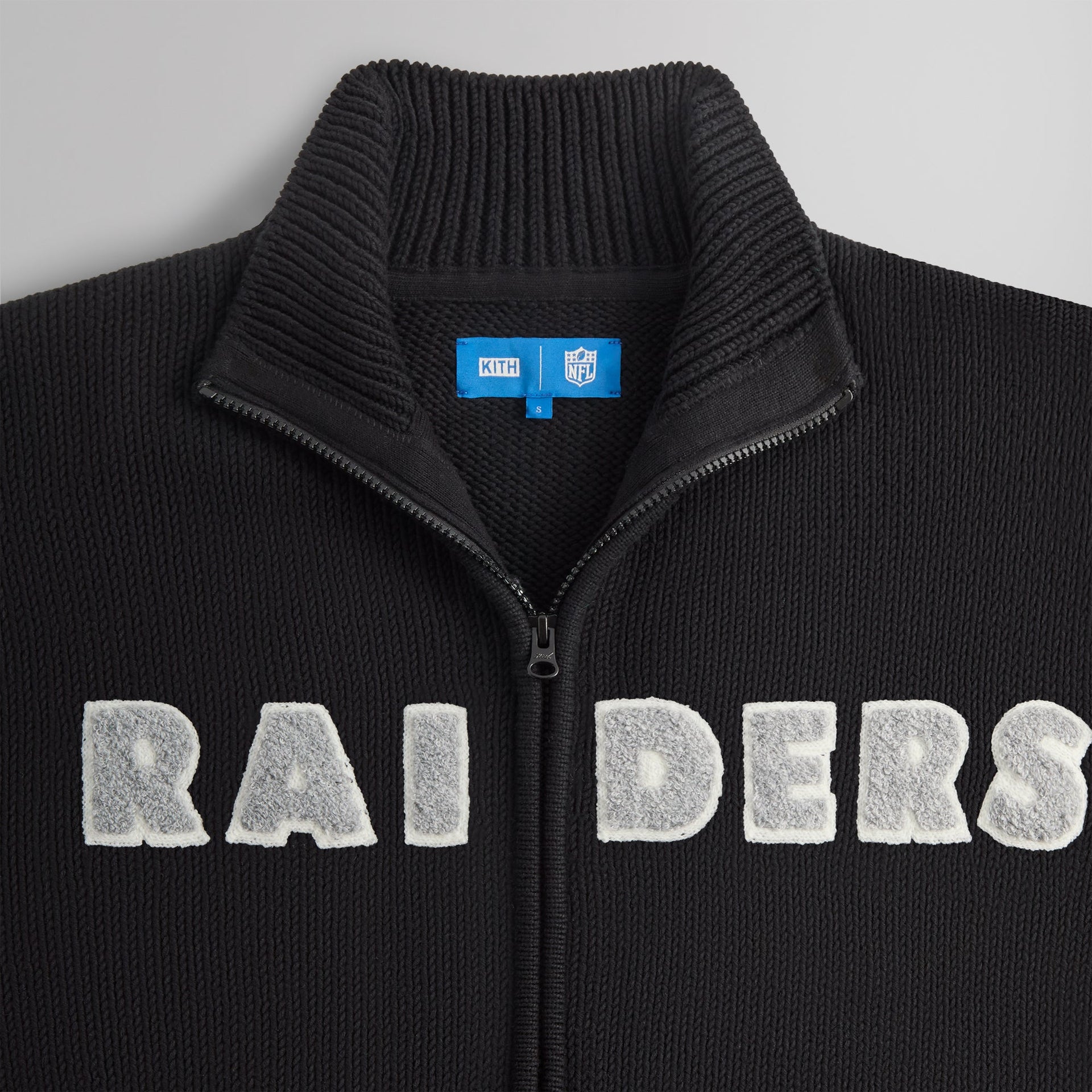 Kith & '47 for the NFL: Raiders Wyona Full Zip Sweater - Black