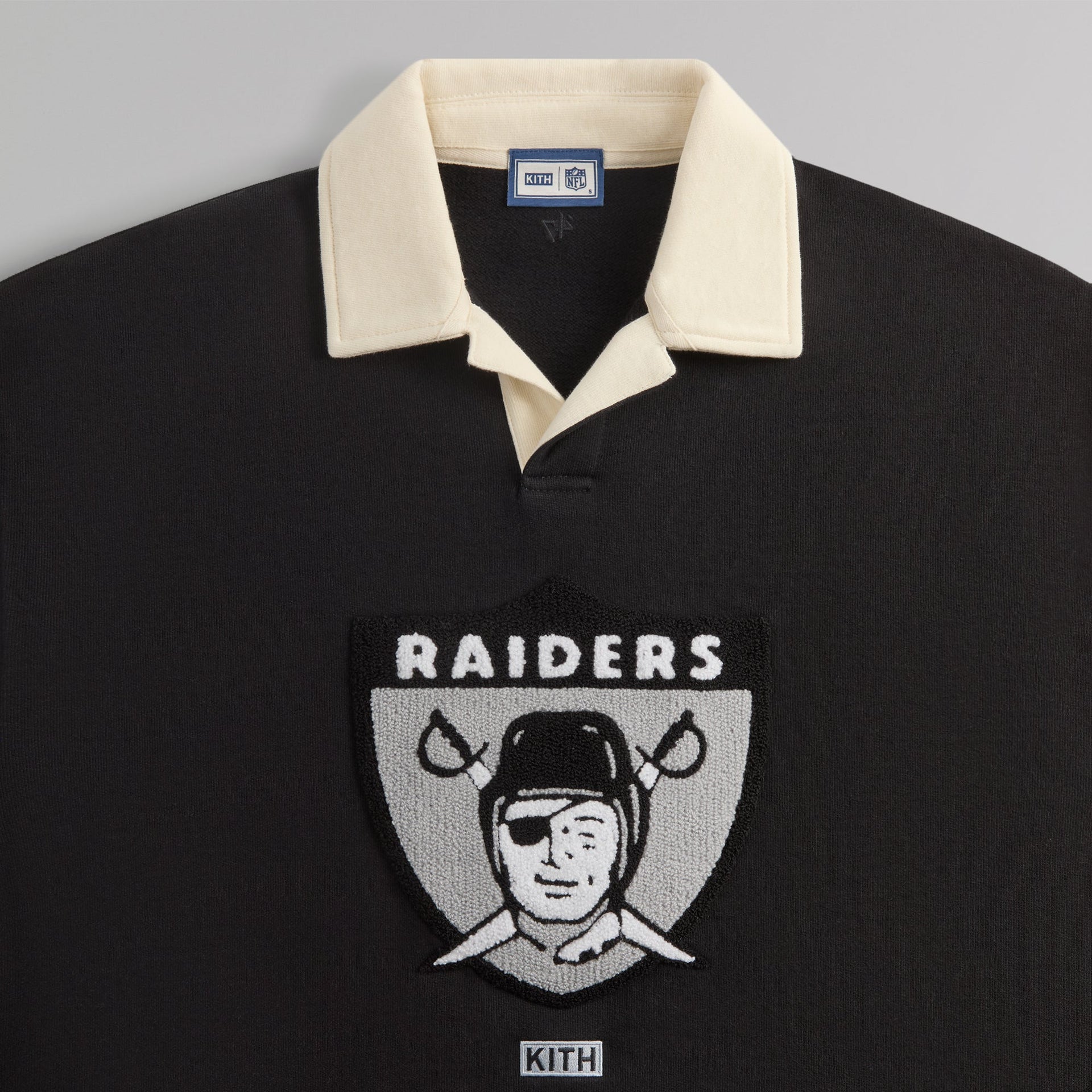 Kith & '47 for the NFL: Raiders Nelson Collared Pullover - Black