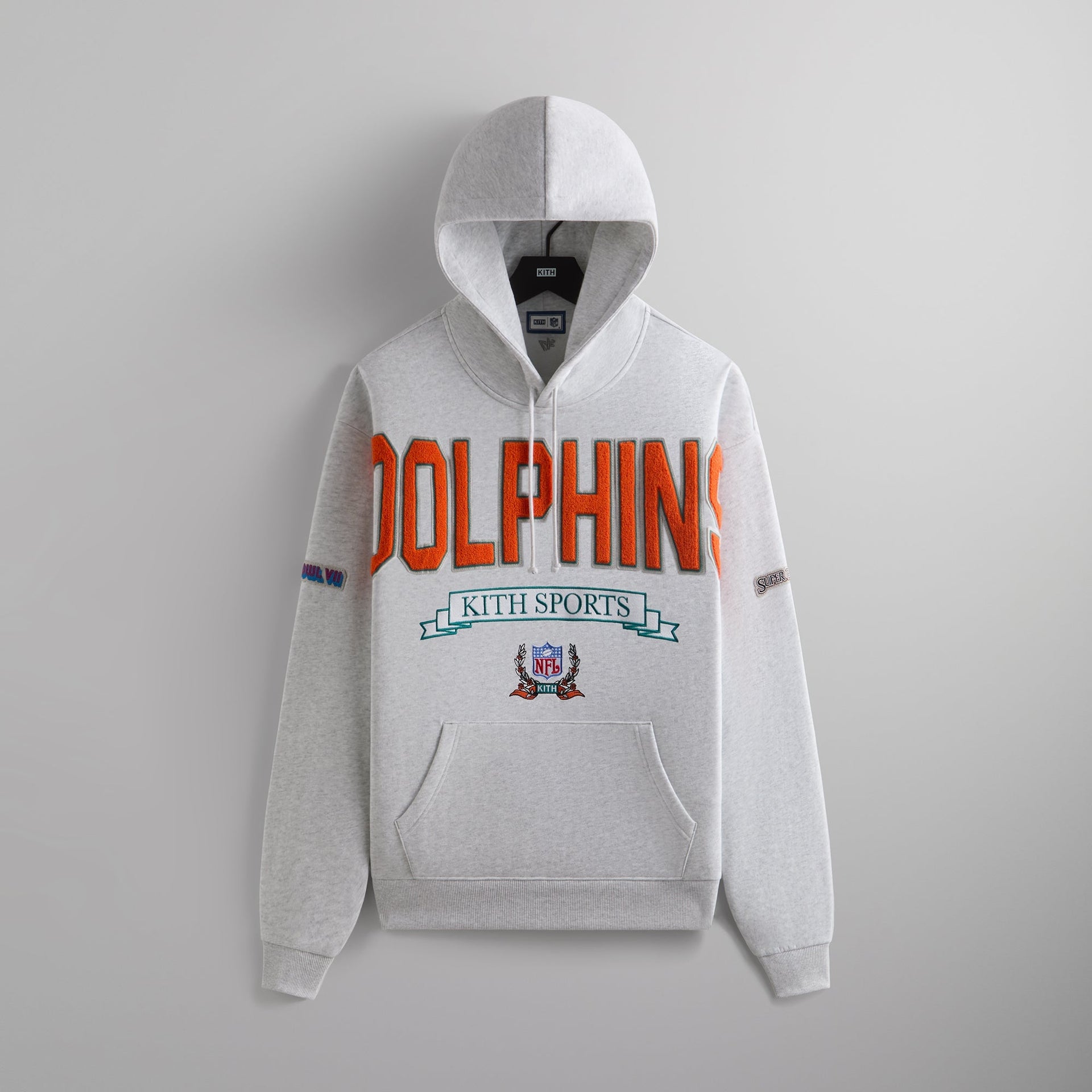 Kith & '47 for the NFL: Dolphins Nelson Hoodie - Light Heather Grey PH