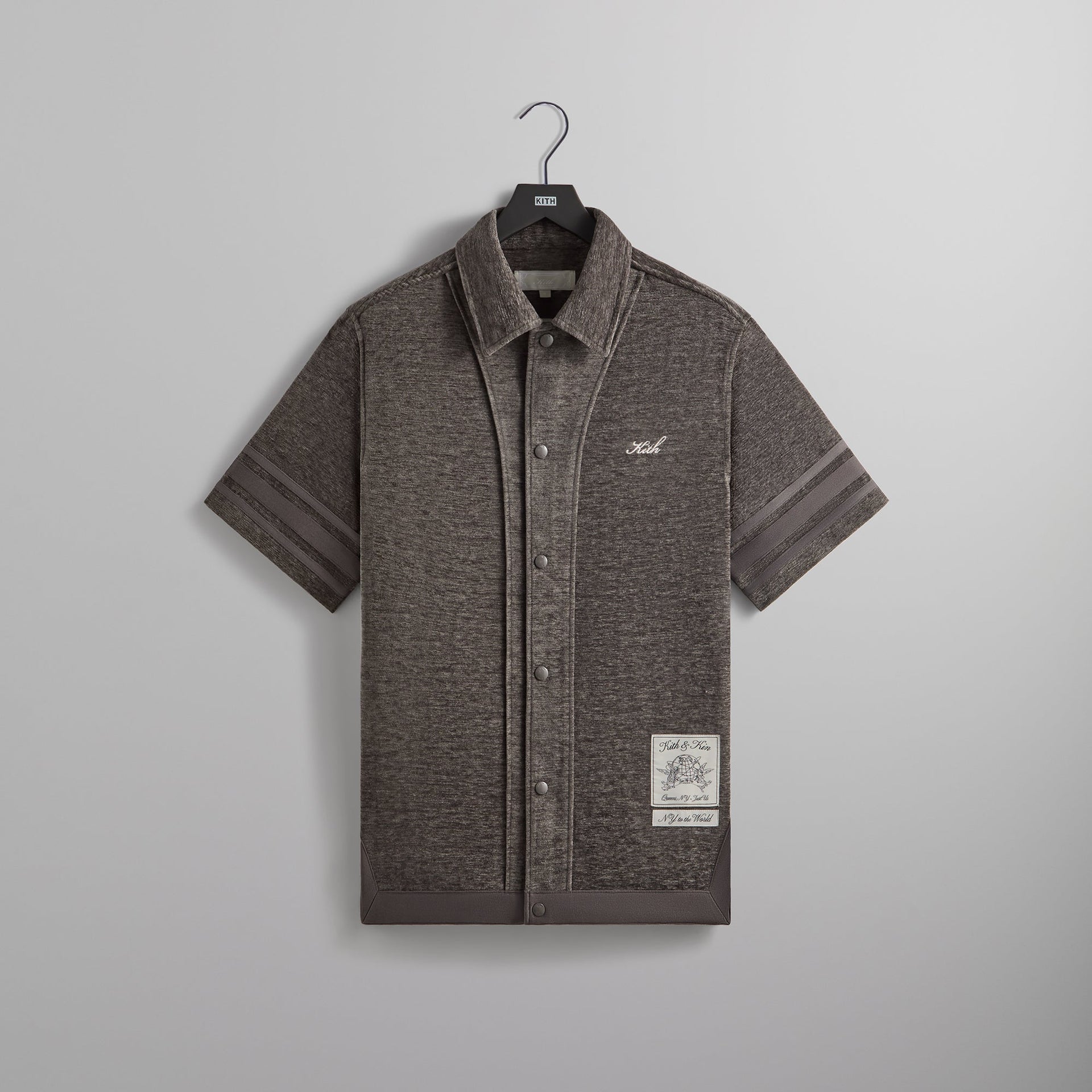 Kith Chenille Woodpoint Shirt - Somber PH