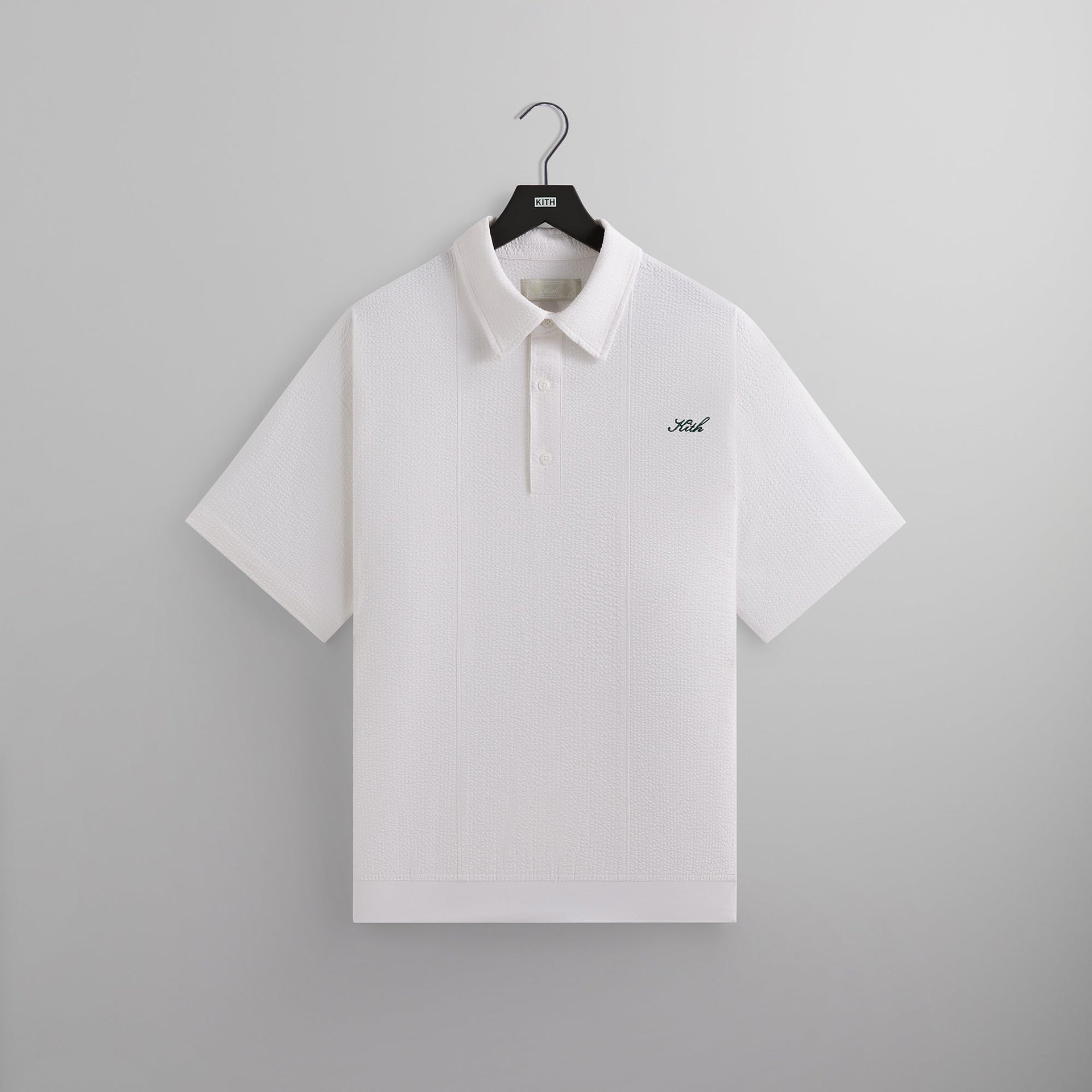 Kith Seersucker Harway Polo - White