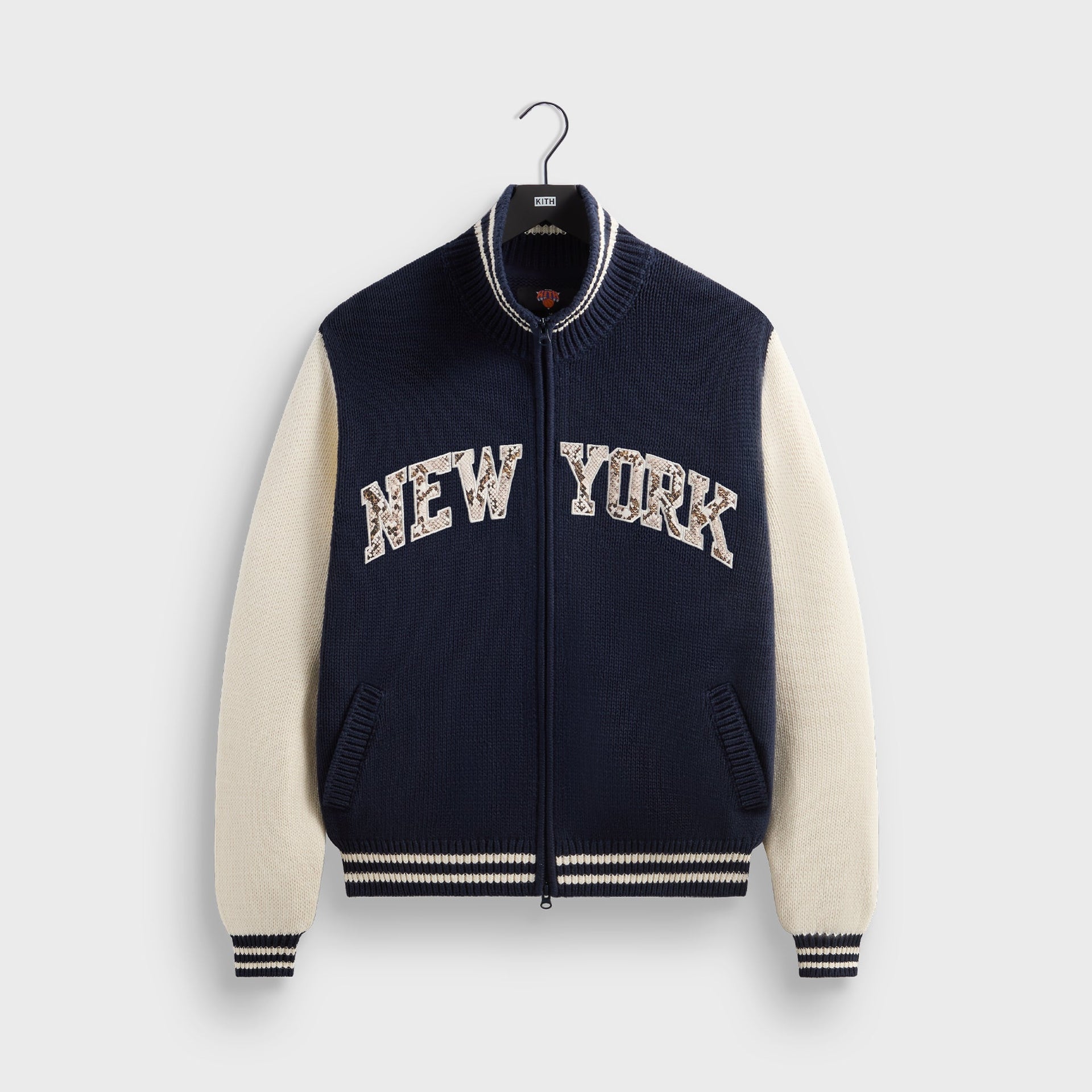 Kith for the New York Knicks Wyona Full Zip Sweater - Nocturnal