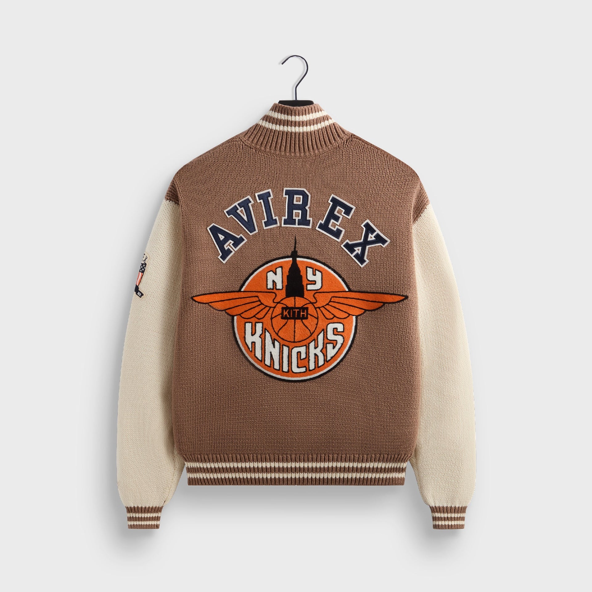 Kith & AVIREX for the New York Knicks Wings Wyona Full Zip Sweater - Stock