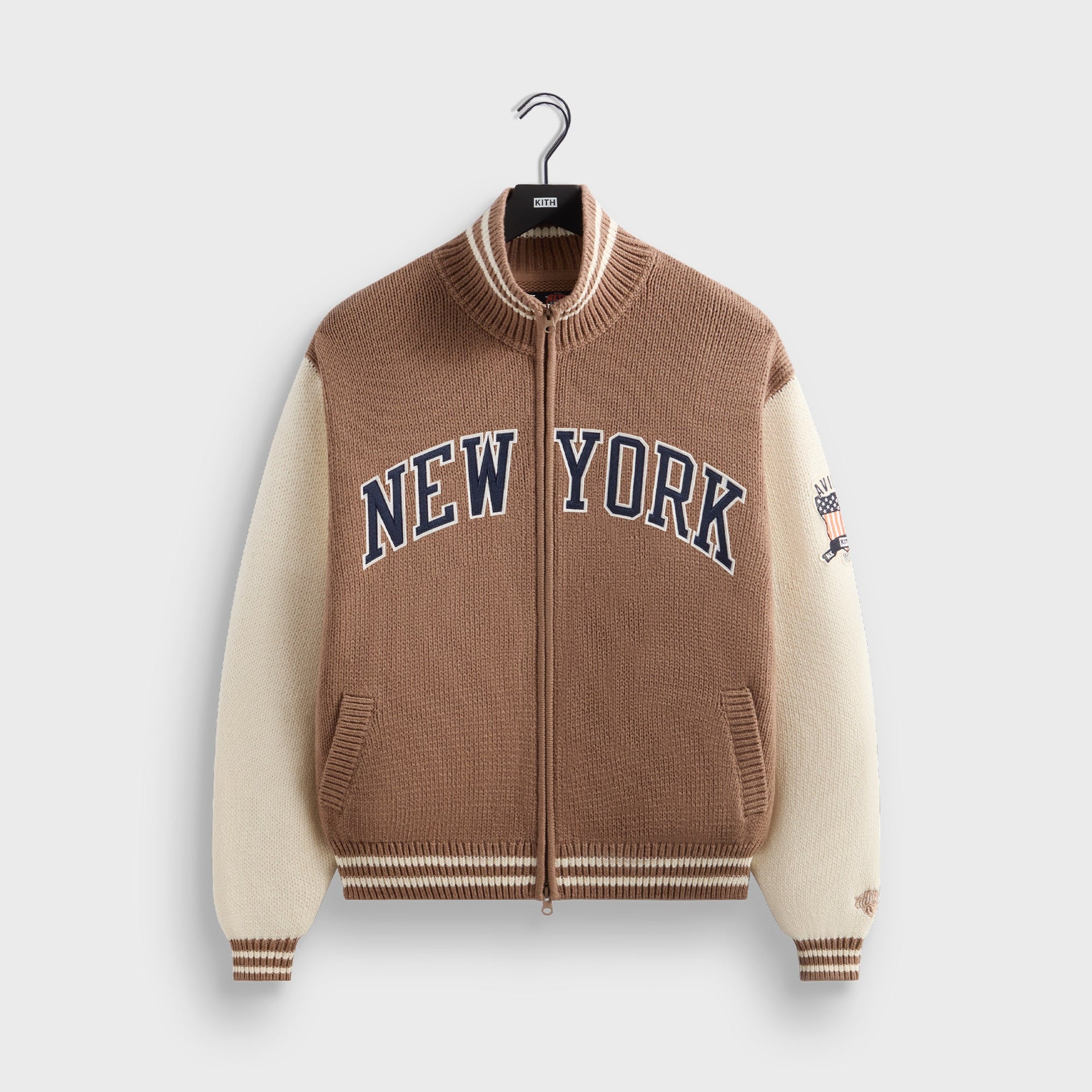 Kith & AVIREX for the New York Knicks Wings Wyona Full Zip Sweater - Stock