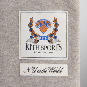 Kith for the New York Knicks Felted Jersey Apollo Shirt - Medium Heather Grey PH