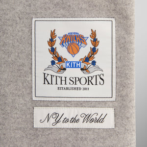 Kith for the New York Knicks Felted Jersey Apollo Shirt - Medium Heather Grey