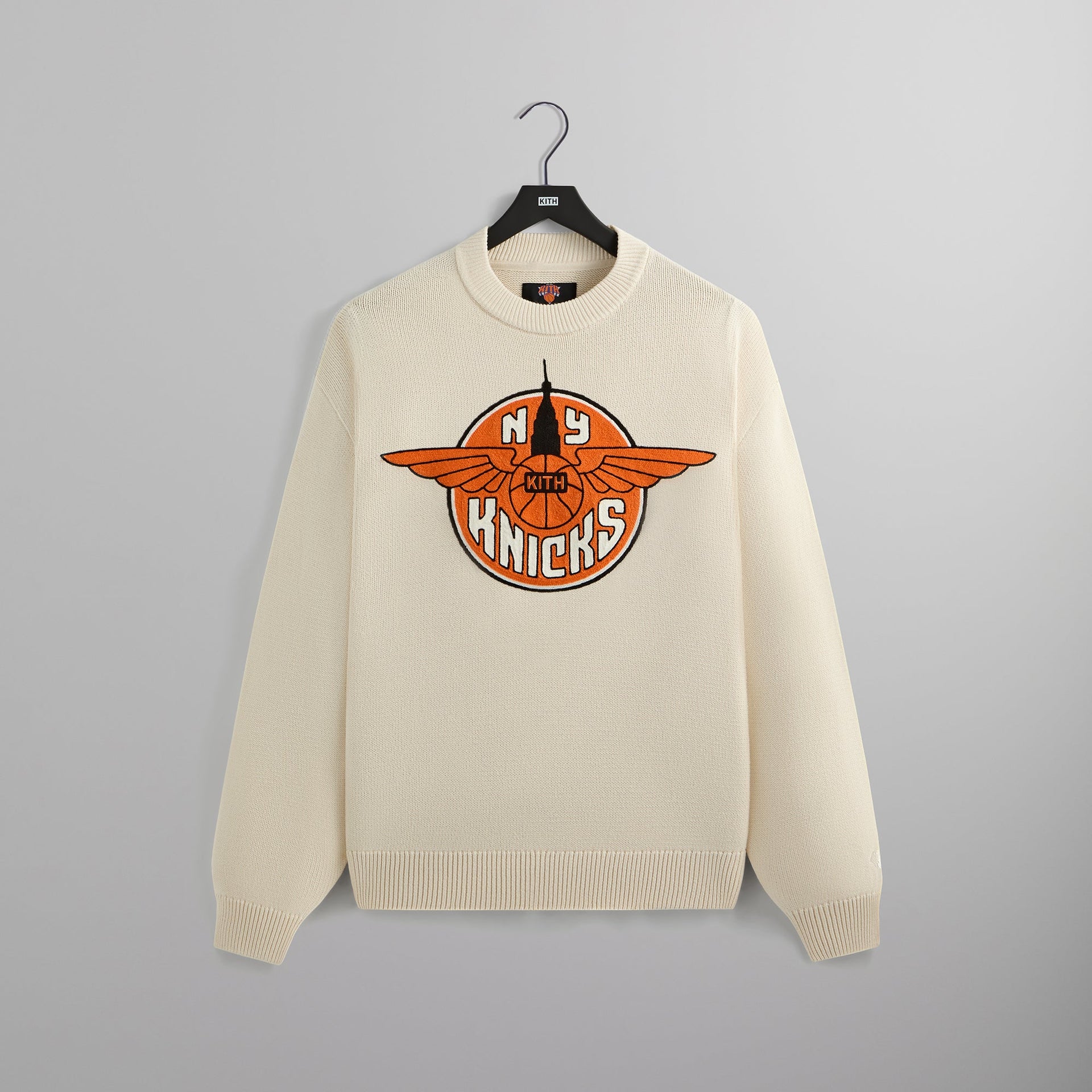 Kith for the New York Knicks Wings Lewis Sweater - Sandrift