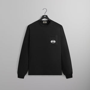 Batman | Kith History Vintage Pocket Long Sleeve Tee - Black