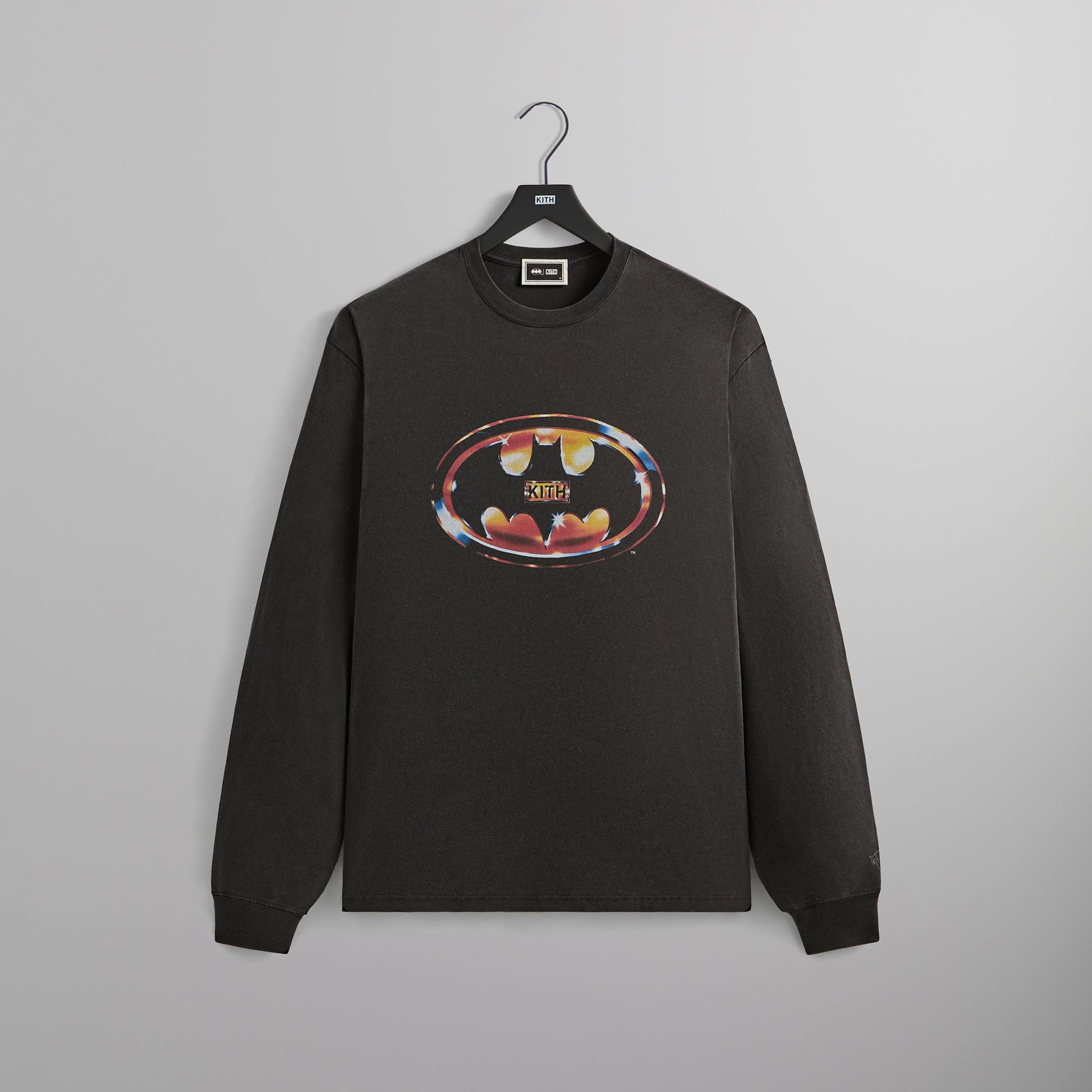 Batman | Kith Logo Vintage Long Sleeve Tee - Black PH