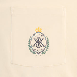 Kith K&K Crest Pocket Tee - Sandrift