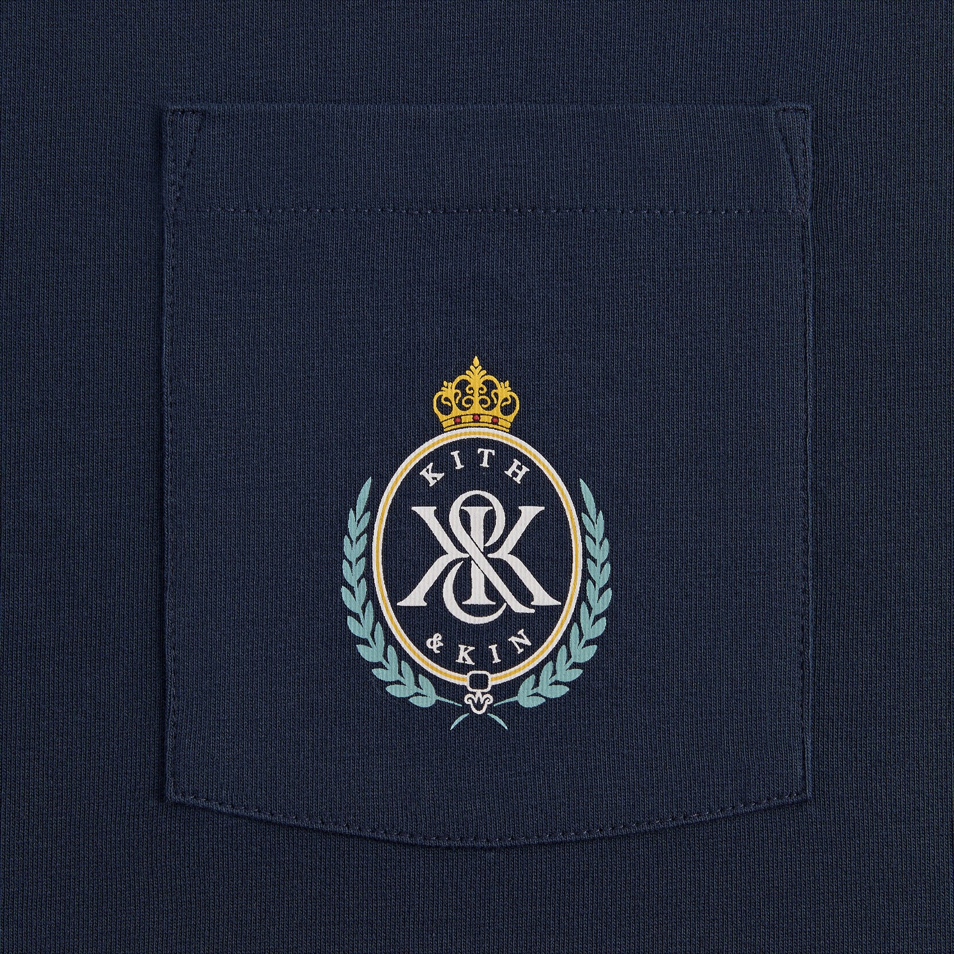 Kith K&K Crest Pocket Tee - Nocturnal